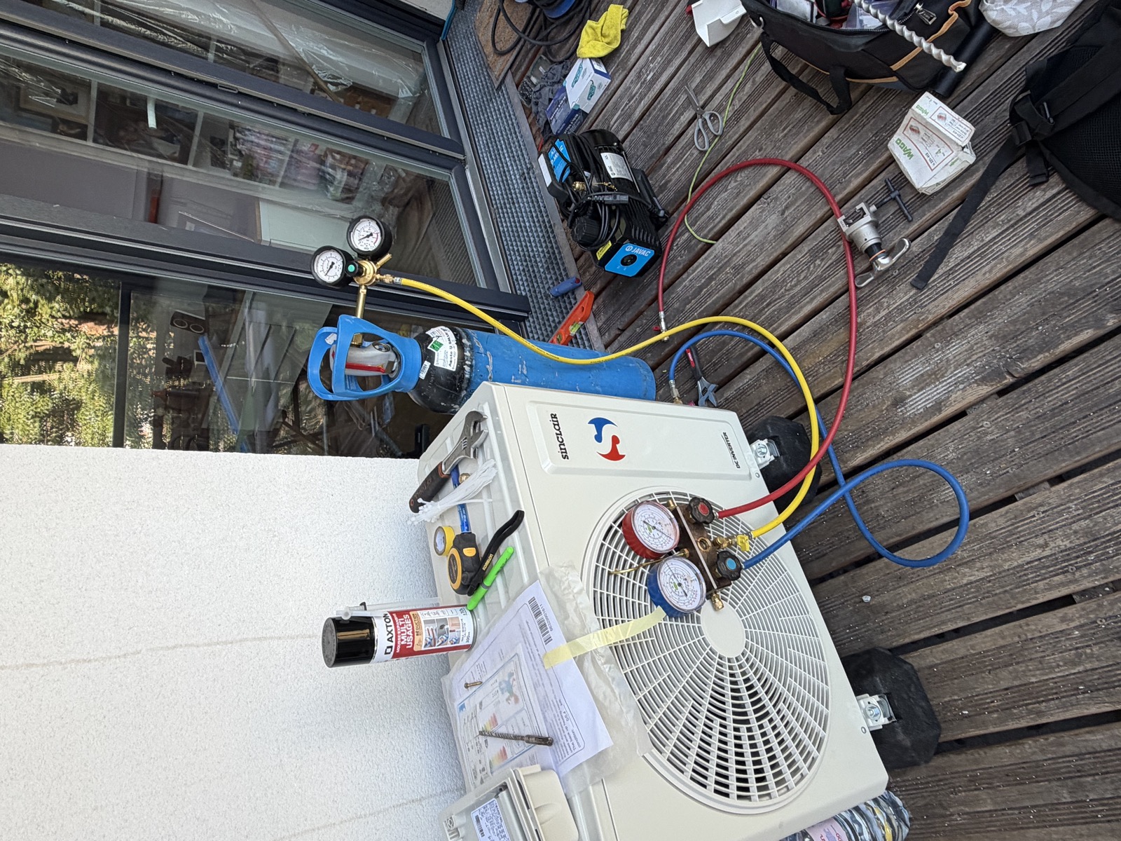 Installation d'un climatiseur Sinclair
